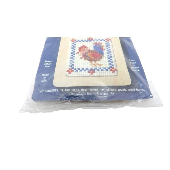 Rooster Stitch N Frame Counted Cross Stitch Kit Art No 31 NMI Needlemagic Inc - Picture 2 of 3
